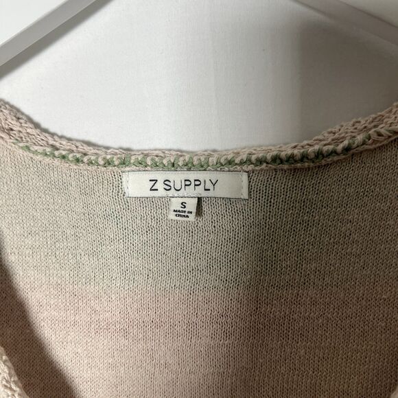 Z Supply Crochet Multi Striped Baby Cropped Sweater Tank Y2K Size S - Picture 4 of 7
